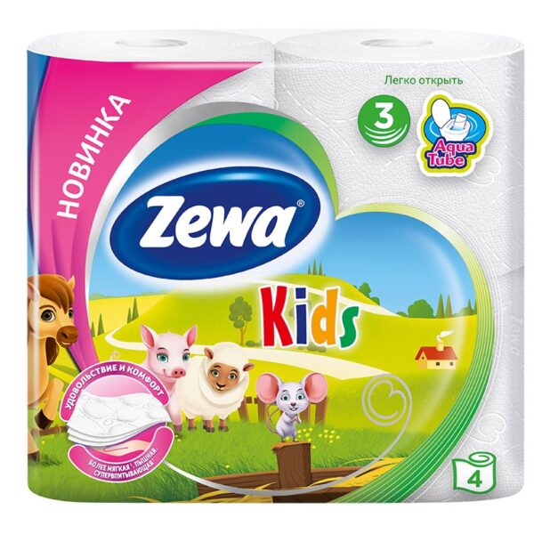 Զուգարանի թուղթ Zewa Kids 4հտ